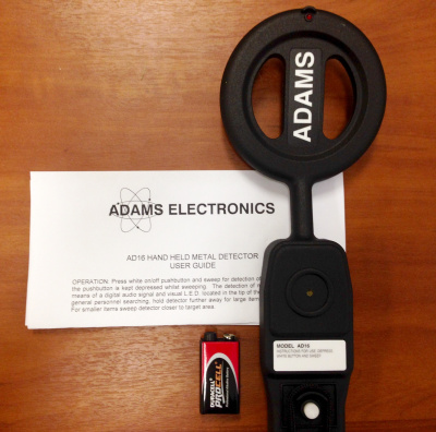 Adams Electronics AD16, Ручной металлодетектор (металлоискатель)